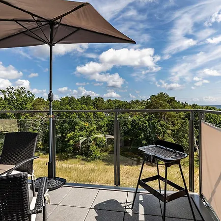 Prora - Moderne Ferienwohnung Mit Balkon, Meerblick Und Elektro Grill - Seeblick Apartmán Binz
